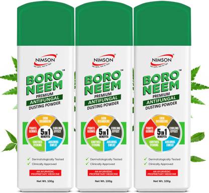Nimson Boro Neem Premium Antifungal Dusting Powder Ayurvedic Cool Talc | Talcum Powder