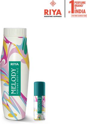 RIYA MELODY Perfume Body Talc 300 ML With 40 ML Melody Deodorant