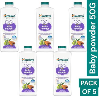 Himalaya Herbals baby powder 50g pack of 5