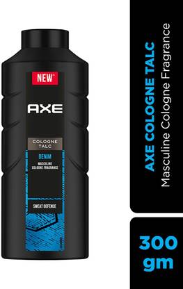 AXE Signature Demin Cologne Talcum Powder, 300 g Talcum Powder Men for Daily Use