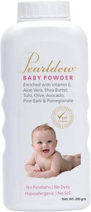 Pearldew Baby Powder 200 gm | With Tulsi, Neem, Aloe vera, Shea Butter