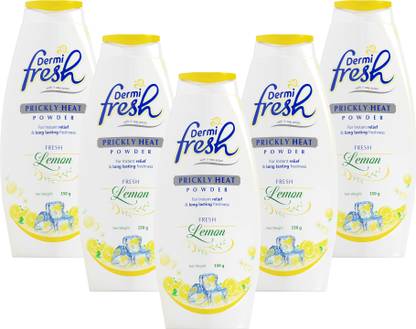 DERMIFRESH Soothing Lemon Powder for Summers Itch Sweat & Odor Control Feel Cool Fresh
