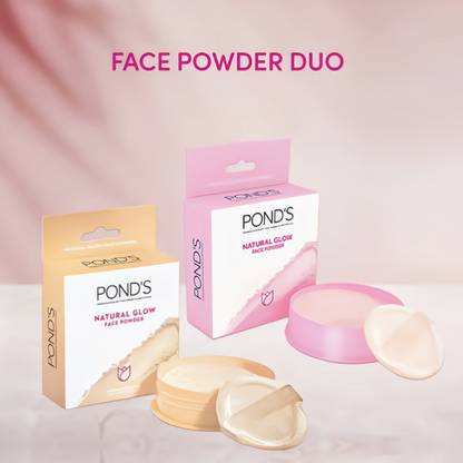 POND's Natural Glow pink Face Powder 30g + Natural BB Face Powder 30g Compact