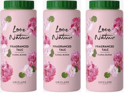 Oriflame Sweden LOVE NATURE Fragranced Talc Floral Bloom (100g*3)