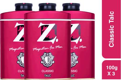 Z - Magnetism for Men Classic Talc 100g Pack of 3