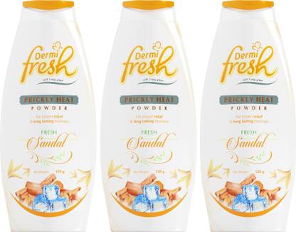 DERMIFRESH Sandal Powder | Fights Itch, Sweat & Odor | Cooling & Antibacterial Care