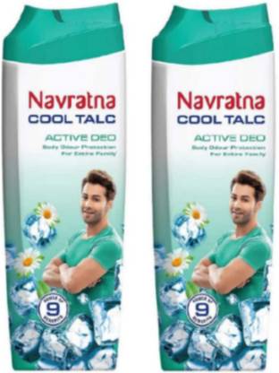Navratna Cool Talc Active Deo powder 50gm pack of 2