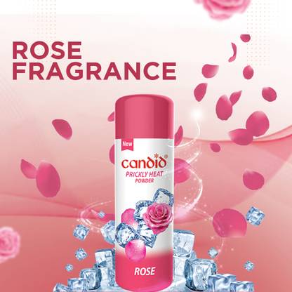 Candid Prickly Heat Powder Rose | Anti-bacterial | Relief from rashes & prickly heat