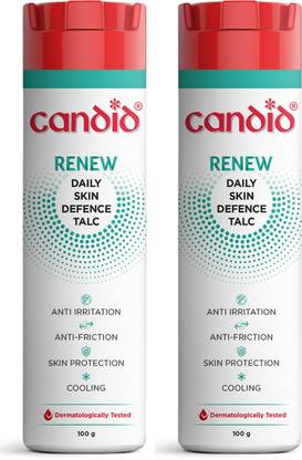 Candid Renew Daily Calamine Talcum Powder | Dermatologically Tested