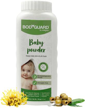 BodyGuard Baby Powder | Free of Paraben, SLS, Synthetic Colors, Mineral oils