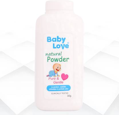 Baby Love Natural Powder Pure & Gentle | Organic Baby Powder Rash Protection, No Chemicals
