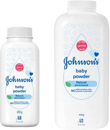 JOHNSON'S Baby Powder 400gm & 200gm | Combo Pack for New Born Babies| Natural Plant Based