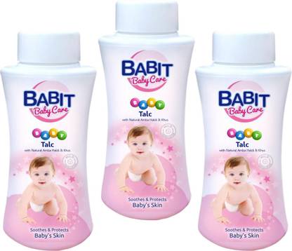 BABIT Baby Care Powder with Aloe Vera 100g Pack of 3