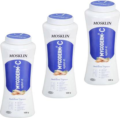 MOSKLIN MYCODERM-C ANTI FUNGAL POWDER FOR ICHING & FUNGAL PACK OF 100gm x 3