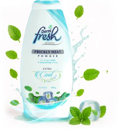 DERMIFRESH Extra Cool Powder Antibacterial Shield Against Itch Sweat Odour During Summers