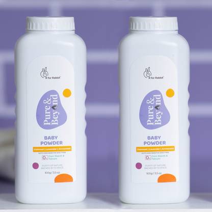 R for Rabbit Pure & Beyond Natural Baby Powder Talc Free With Oatmeal & Arrowroot (Pack of 2)
