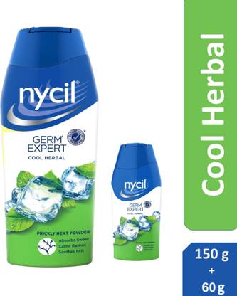 NYCIL Germ Expert Cool Herbal Prickly Heat & Cooling Herbal Powder