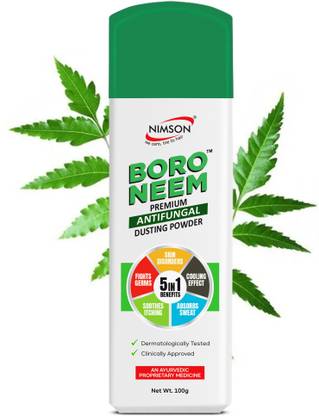 Nimson Boro Neem Premium Antifungal Dusting Powder Ayurvedic Cool Talc | Talcum Powder