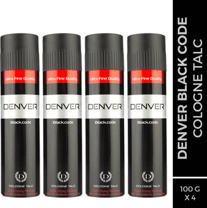 DENVER Black.code Cologne Body Talc (100g x 4)
