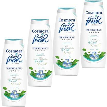 COSMORA DERMIFRESH COOL TALC FOR INSTANT RELIF & LONG TASTING COOLING PACK OF - 150 x 4
