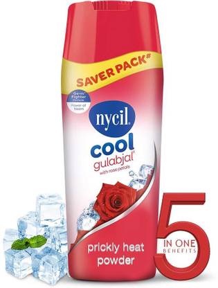 NYCIL Cool Gulabjal Prickly Heat Talcum Powder, 400gm