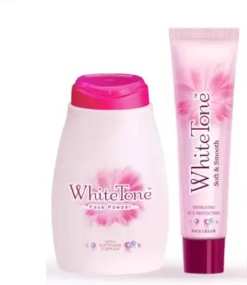 White Tone Face Powder And Face Cream 30G+25G Pack Of 2