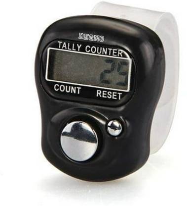 DEGNO Electronic Finger Counter, Mini LCD Digital Display Hand Tally Counter 5-Digit Digital Tally Counter