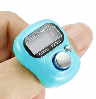 RHONNIUM ® Resettable 5 Digit LCD Electronic Finger Counter Hand Tally Digital Tally Counter