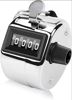 90 Degree Stainless Steel Hand Manual Analog Tally Counter Machine Clicker Mala Analog Tally Counter