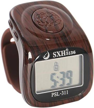 Fashion Appearance Finger Counter Tasbih with LED, Beep Sound, Time Clock & Reset Button Digital Tally Counter