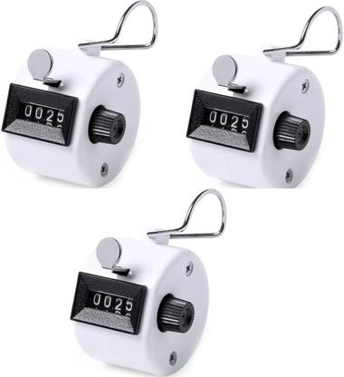 NSV Hand Tally 4 Digit Number Counter Clicker Handheld Mechanical Number Click Analog Tally Counter