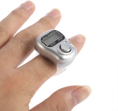 Ashmeo Mini Hand Tally Counter Finger Ring Digital Electronic Head Count,Japa Machine Digital Tally Counter