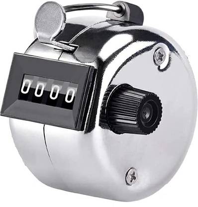 FOZZBEE Metal Handheld Tally Counter 4-Digit Number Count Clicker Counter Analog Tally Counter