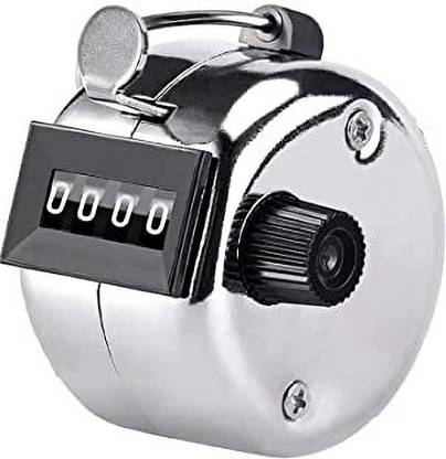 Nexshop Digital Hand Tally Counter 4 Digit Number Hand Tally Counter Manual Counting Digital Tally Counter
