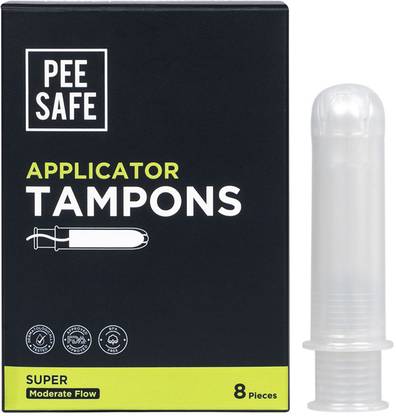 Pee Safe Applicator Tampons - Super | Easy to use| Leak Proof | Highly Absorbent | Tampons