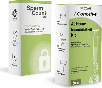 Neodocs I-Conceive Home Insemination kit + Sperm Count Test Kit Tampons