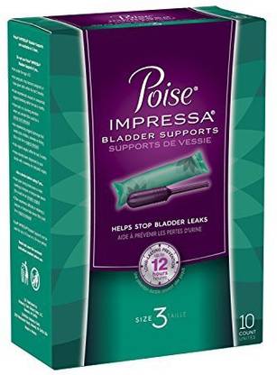POISE Impressa Bladder Supports, Size 3, 10 Tampons (Pack of 2) Tampons