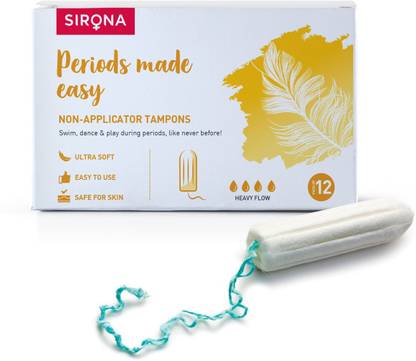 SIRONA FDA Approved Non Applicator Tampons for Heavy Flow Tampons