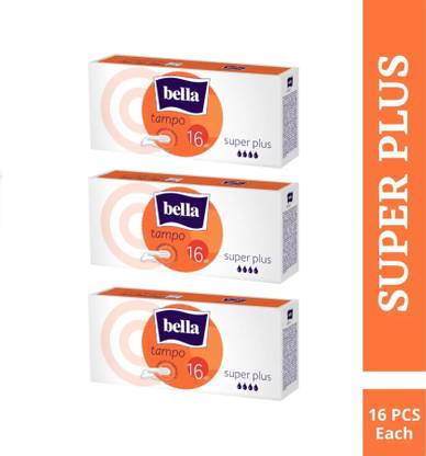 Bella Tampons Easy Twist Super Plus 16 Pcs Each (3PKT) Tampons