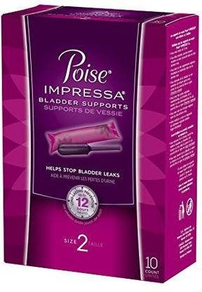 POISE Impressa Bladder Supports, Size 2, 10 Tampons (Pack of 2) Tampons