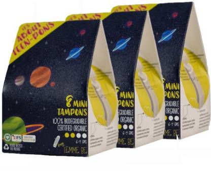 LEMME BE Light Flow Tampons - Pack of 3 Tampons