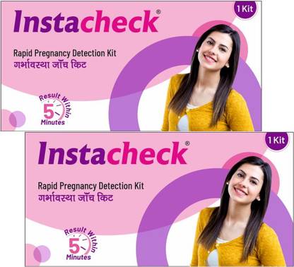 Instacheck One Step Hcg Pregnancy Test Device (Pack of 2) Tampons