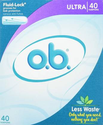 O.B Applicator Free Digital Tampons, Ultra, 40 count Tampons