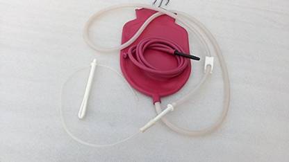 BODY FITNESS One Quart Enema Bucket for Colon Cleansing - Silicone Tubing | Booklet Tampons
