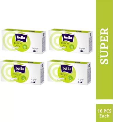 Bella Tampons Easy Twist Super 16 Pcs Each (4PKT) Tampons
