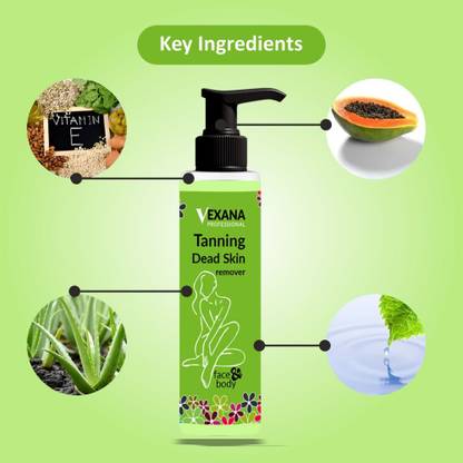 vexana Tanning Dead Skin Remover Gel Dead Skin Remover for Body Cleanses 100 Tanning Liquid