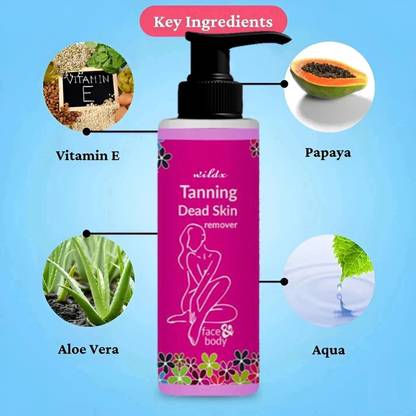 wildx Tanning & Dead Skin Remover Gel For Women And Men 100 Tanning Liquid