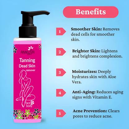 Ameliya Premium Traning And Dead Skin Remover For Women & Men 100 Tanning Liquid