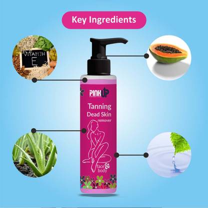 pinkup Org Instant Tan & Dead Skin Removal Gel | For all skin types 100 Tanning Liquid