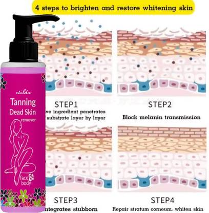 wildx Tan Removal Brightening & Revitalizing Body Tanning Gel 100 Tanning Liquid